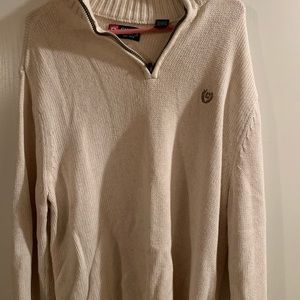 CHAPS size L CREAM COLORED PULLOVER